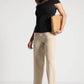 Beige StretchFit High-Rise Cropped Pants - Fabravaa