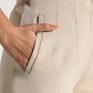 Beige StretchFit High-Rise Cropped Pants - Fabravaa