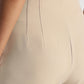 Beige StretchFit High-Rise Cropped Pants - Fabravaa