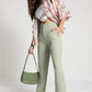 Sage Green StretchFit Cropped Pants - Fabravaa